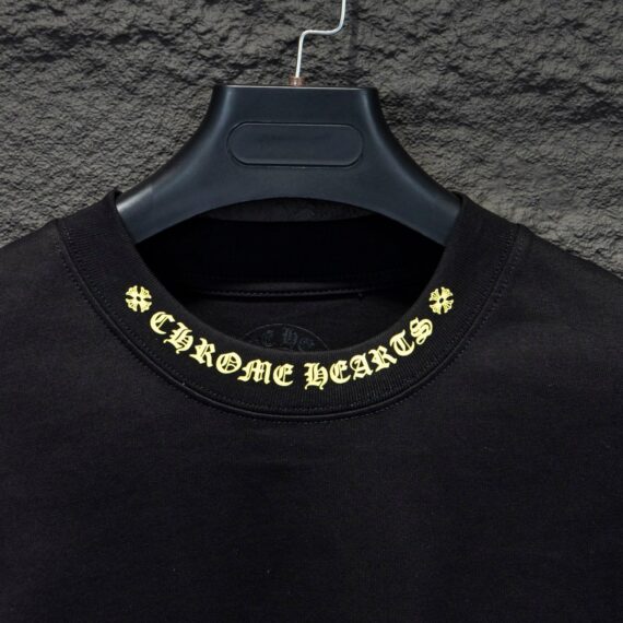 CHROME HEARTS YELLOW COLLAR LONGSLEEVE BLACK