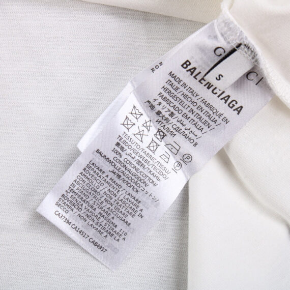 GUCCI x BALENCIAGA FLOWER LOGO T-SHIRT WHITE