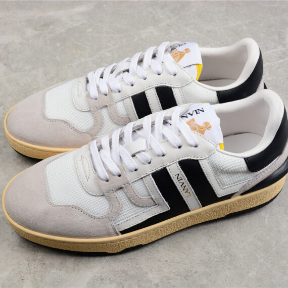 Lanvin Mesh and Suede Sneakers