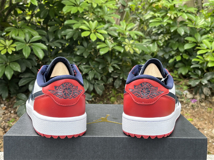 Air Jordan 1 Low White/University Red/University Blue