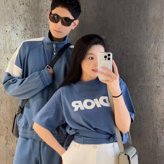 Dior Classic Logo T-Shirt (Blue)