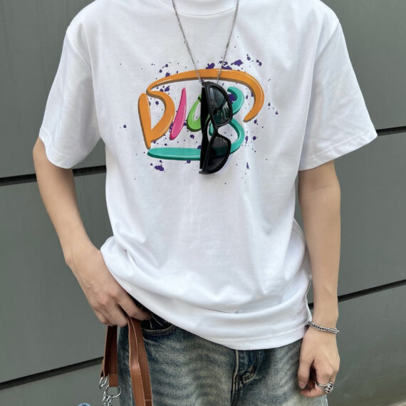 Dior Multicolor Logo White T-Shirt