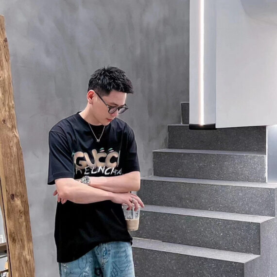 Gucci x Balenciaga Collaboration T-Shirt (Black)