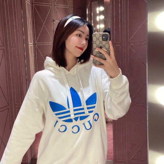 Gucci x Adidas White Hoodie