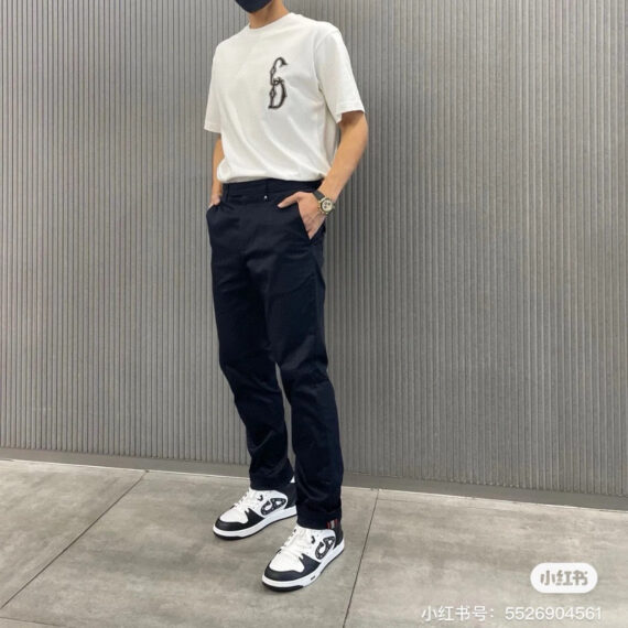 Dior Embroidered CD Logo T-Shirt (White)