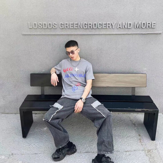 GUCCI x BALENCIAGA T-SHIRT GRAY
