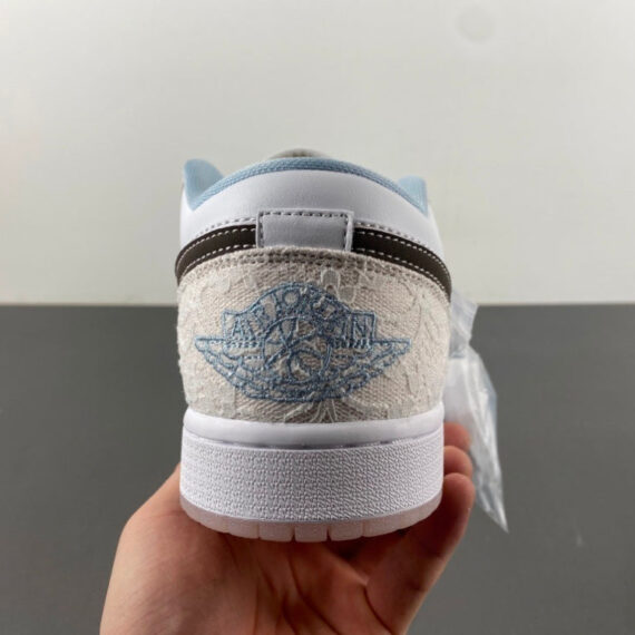 Air Jordan 1 Low White/Grey/Pink