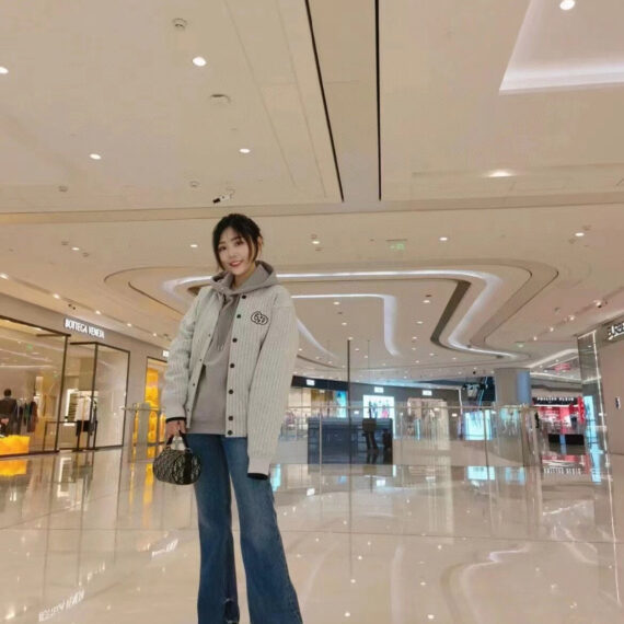 Dior Striped Bomber Jacket - Grey