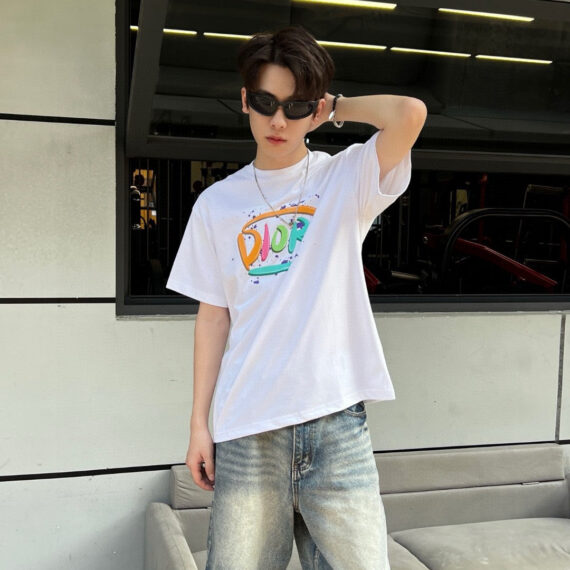 Dior Multicolor Logo White T-Shirt