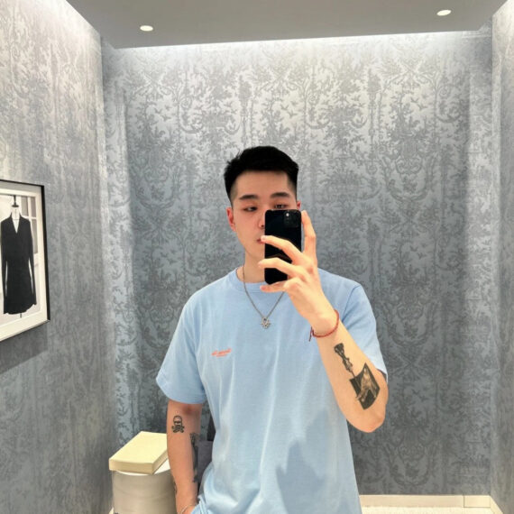 Dior Christian Dior Couture Light Blue T-Shirt