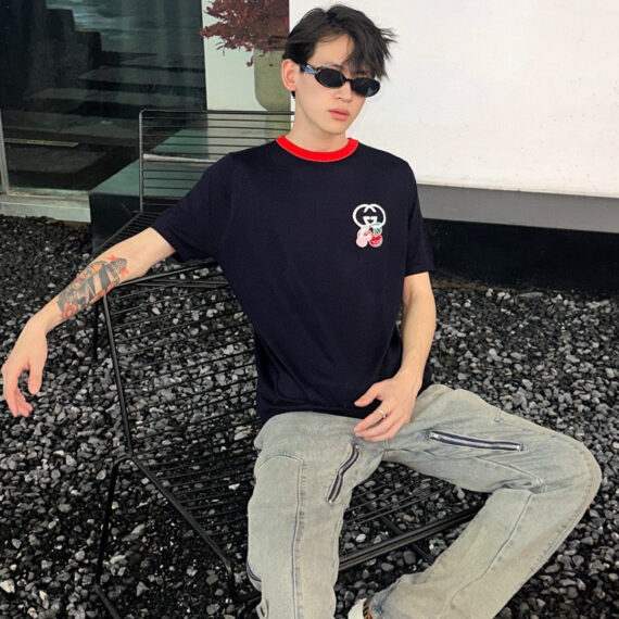 Gucci Cherry Embroidered T-Shirt