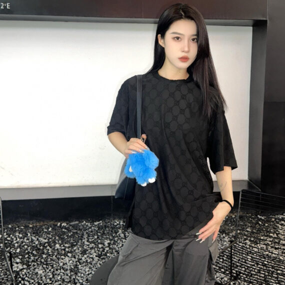 Gucci GG Patterned T-Shirt (Black)