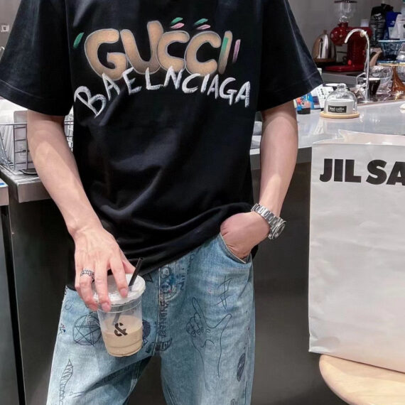 Gucci x Balenciaga Collaboration T-Shirt (Black)