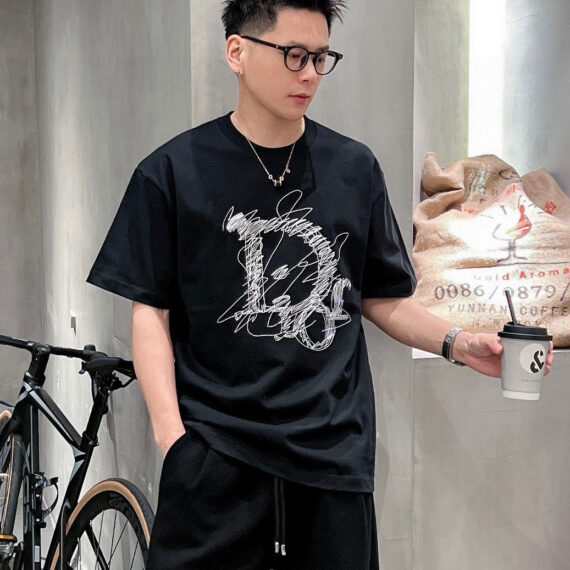 Dior Scribble Design T-Shirt (Black)