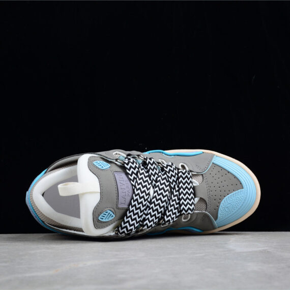 Lanvin Grey and Blue Sneakers