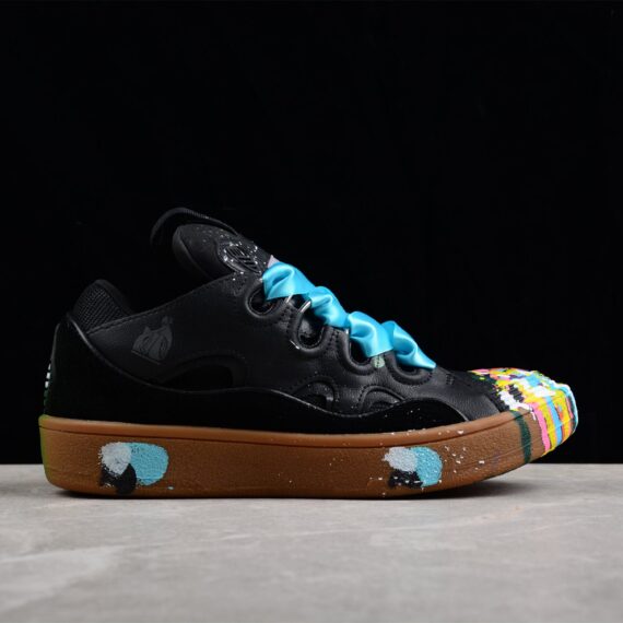 Black Multicolor Low Top Sneakers