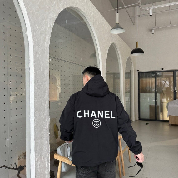 Chanel Two-Tone Hooded Jacket