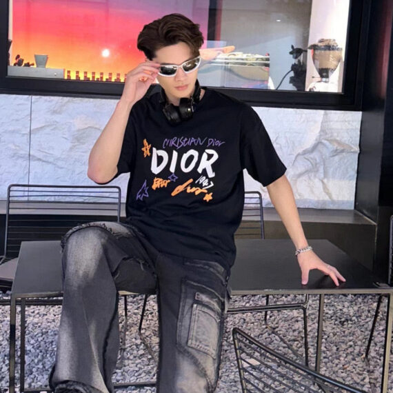 Dior Christian Dior Graphic Black T-Shirt