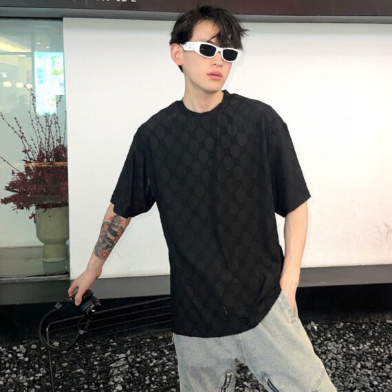 Gucci GG Patterned T-Shirt (Black)