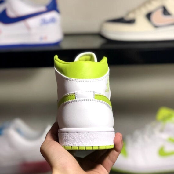Air Jordan 1 Mid White Green