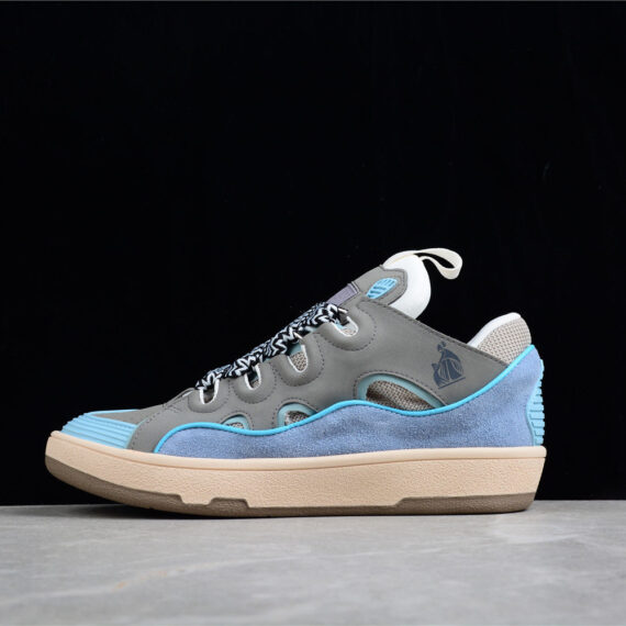 Lanvin Grey and Blue Sneakers