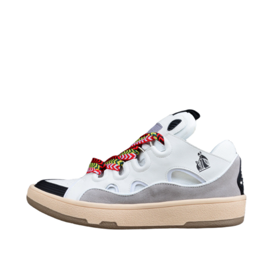 Lanvin White and Grey Sneakers