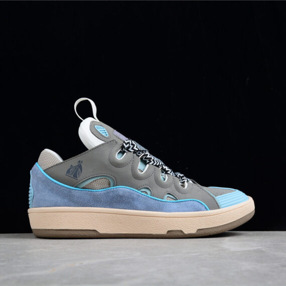 Lanvin Grey and Blue Sneakers