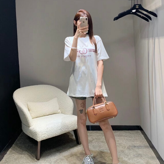 Gucci White T-Shirt with Firenze 1921 Logo