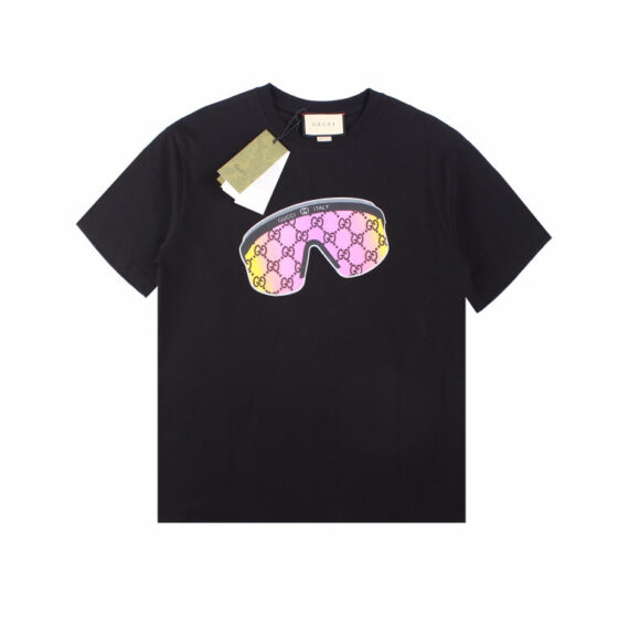 Gucci Sunglasses Graphic T-Shirt - Black