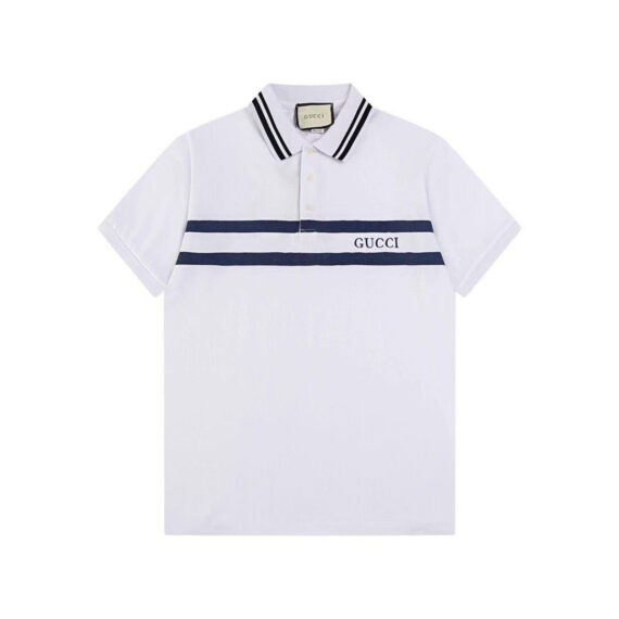 Christian Dior Striped Logo Polo Shirt