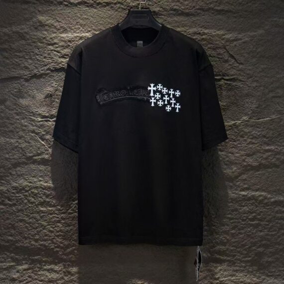 Chrome Hearts Classic Crewneck T-Shirt in Black/White