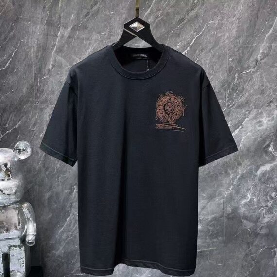 Chrome Hearts Classic Crewneck T-Shirt in Black/Brown