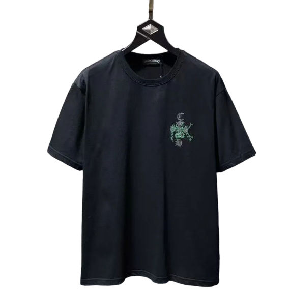 Chrome Hearts Classic Crewneck T-Shirt in Black/Green