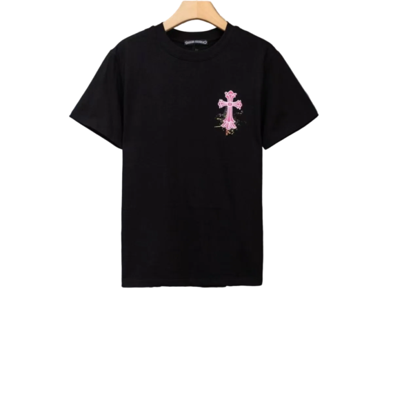 Chrome Hearts Classic Crewneck T-Shirt in Black/Pink