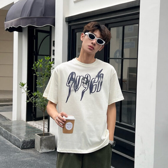 Gucci Graphic Cream T-Shirt