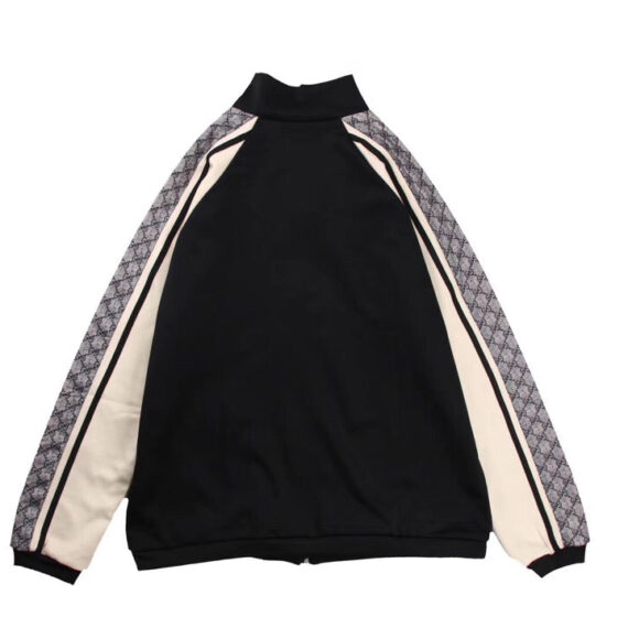 Gucci GG Supreme Stripe Track Jacket - Black