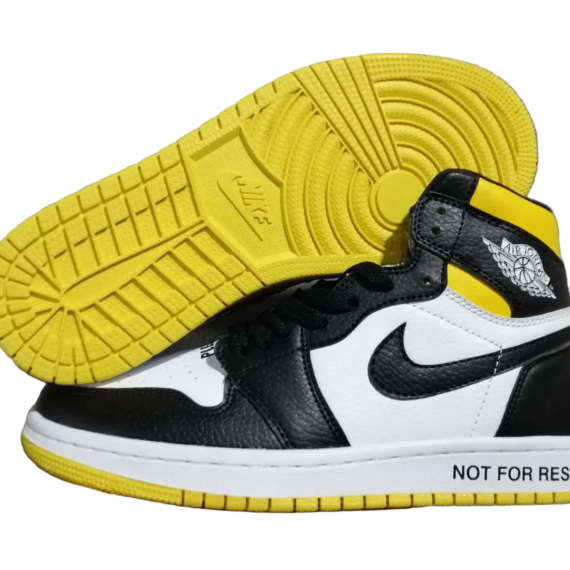Air Jordan 1 Retro High OG Black Toe Yellow