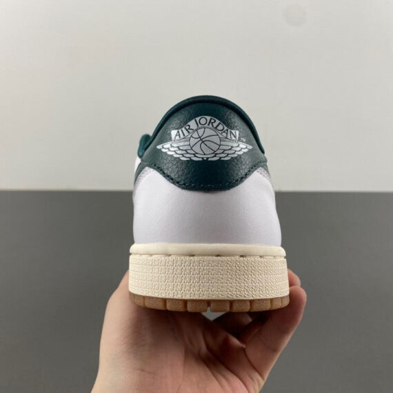 Air Jordan 1 Low White/Green Rubber