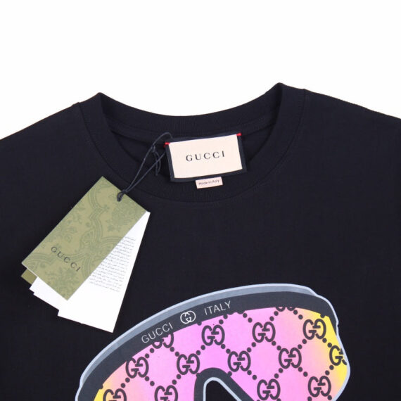Gucci Sunglasses Graphic T-Shirt - Black