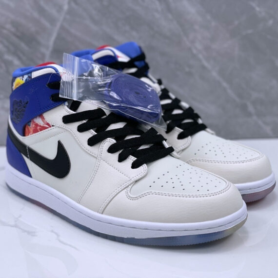 Air Jordan 1 Retro High OG White Purple Floral