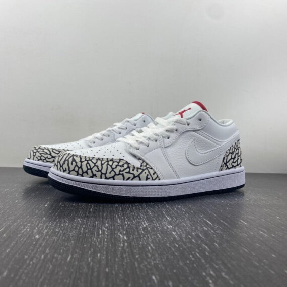 Air Jordan 1 Low “White/Grey Snake”