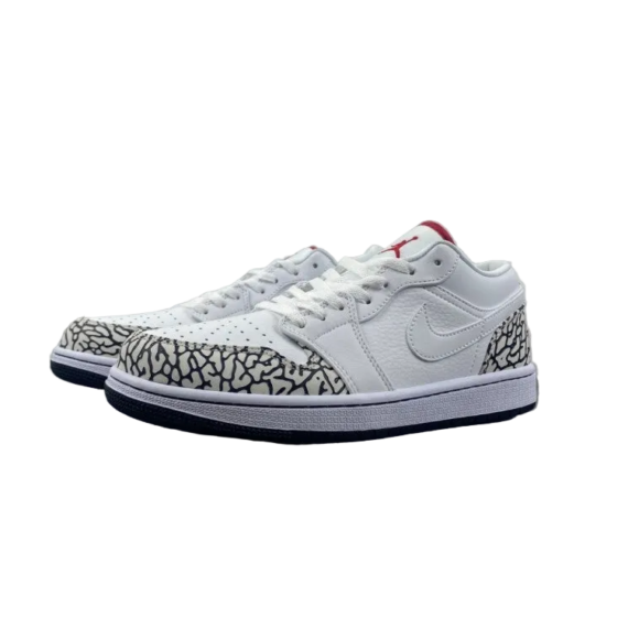 Air Jordan 1 Low “White/Grey Snake”