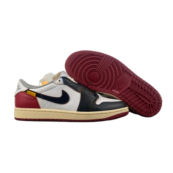 Air Jordan 1 Low Black/White-Varsity Red