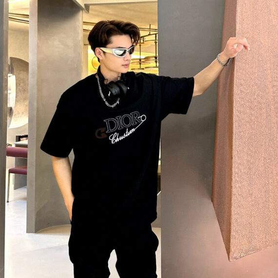 Dior Christian Graphic Black T-Shirt