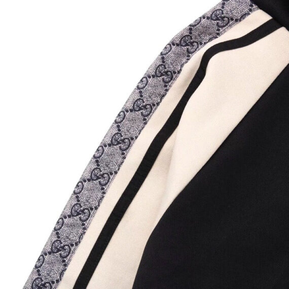 Gucci GG Supreme Stripe Track Jacket - Black
