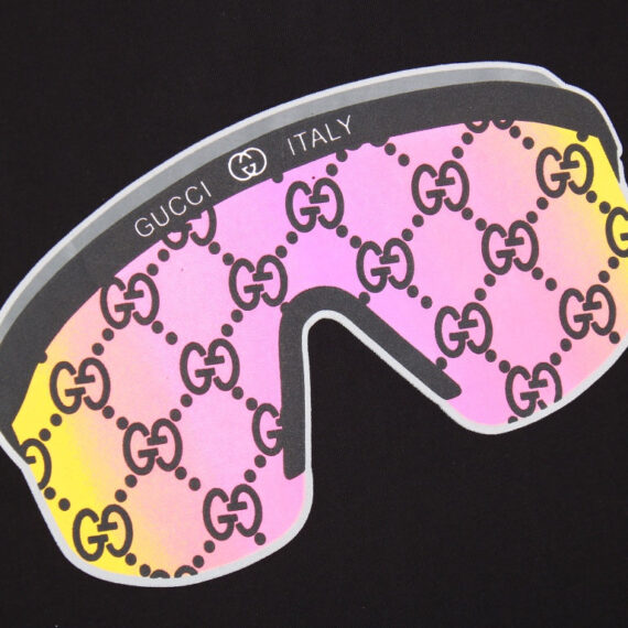 Gucci Sunglasses Graphic T-Shirt - Black