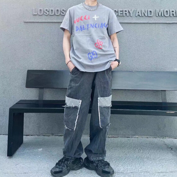 GUCCI x BALENCIAGA T-SHIRT GRAY