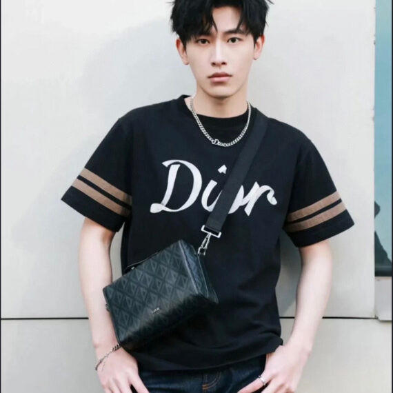 Dior Script Logo T-Shirt (Black)