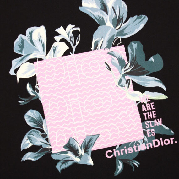 Dior T-Shirt with Floral Graphic Design