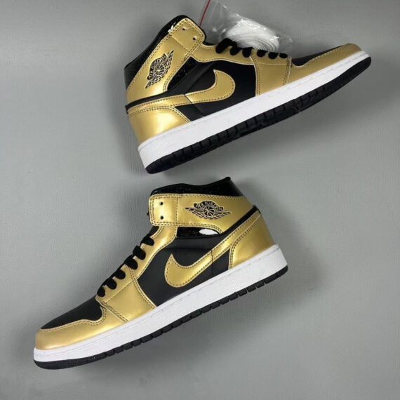 Air Jordan 1 Mid Black/Gold